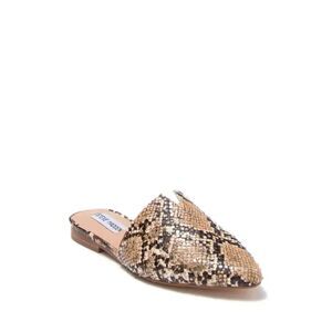 Steve Madden Ally Tan Snake Studded Mule Slides Shoes
